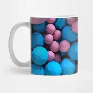 Colorful multiverses on black Mug